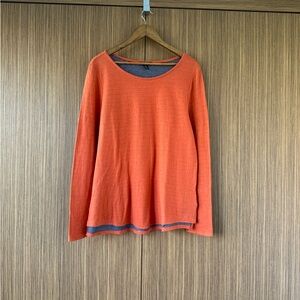 Lauren Ralph Lauren Orange Longe Sleeve Top Women’s Size XL